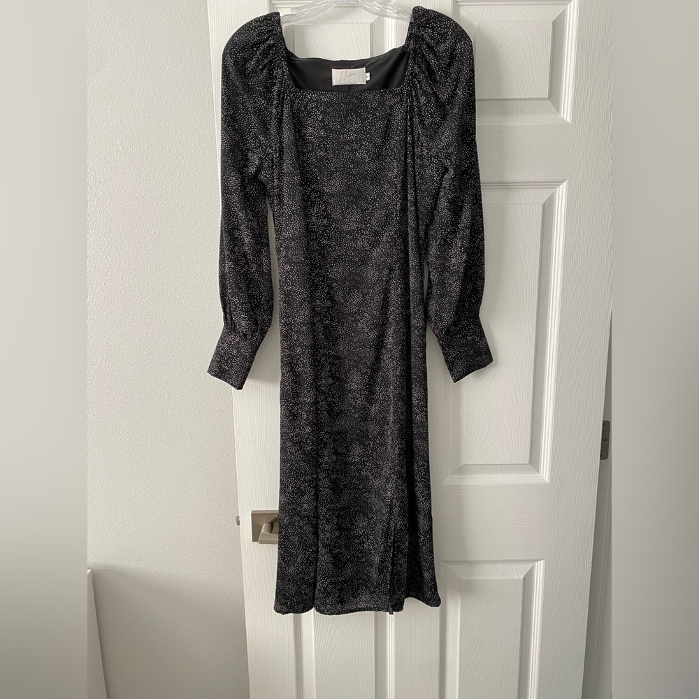 Polka dot midi dress